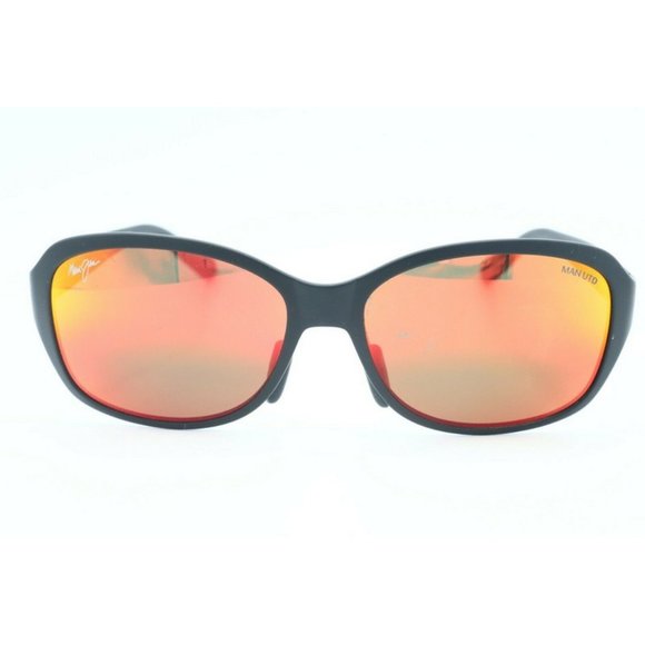 Maui Jim Manchester United MJ 433N-35UTD Black Sunglasses Red Polarized Lens (C) - Picture 2 of 7